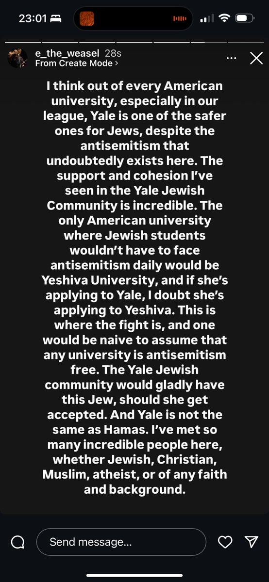 Elisha Wiesel (@elishawiesel) on Twitter photo Hi <a href="/BillAckman/">Bill Ackman</a>. Please see my son Elijah’s (Yale ‘28) thoughts below. Thank you for all you’ve done to stand up for Jewish students on campus, and against antisemitism across the globe. Hi <a href="/BillAckman/">Bill Ackman</a>. Please see my son Elijah’s (Yale ‘28) thoughts below. Thank you for all you’ve done to stand up for Jewish students on campus, and against antisemitism across the globe.
