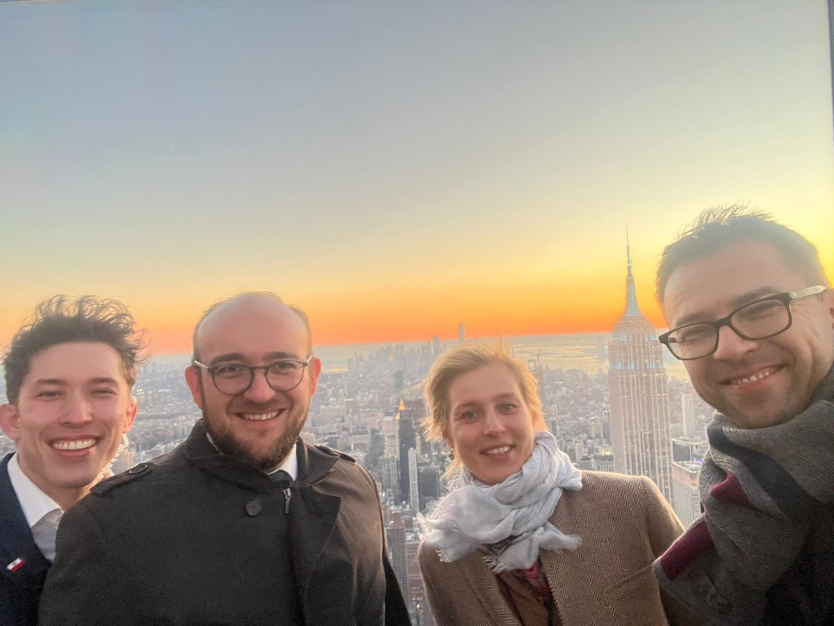 PLinNewYork's tweet photo. One of the NYC newest observation decks-@SummitOV is ⚪️🔴 tonight! 
We thank all involved for making this happen! It was a true pleasure to ignite with Mr. Marc Holliday &amp; 🇵🇱 crew members colors symbolizing the Polish independence &amp; heritage of one of the biggest NYC communities. https://t.co/6GoskgQnfn