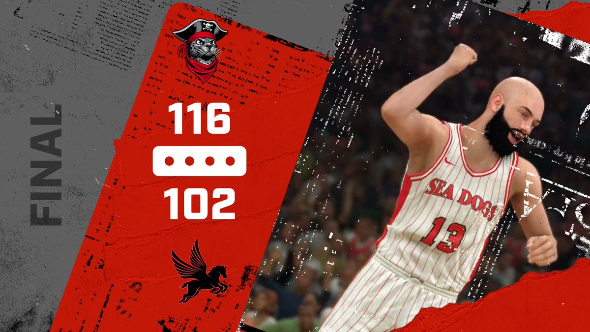 THAT 2-0 FEEL! Sea Dogs come out on top, 116-102. <a href="/watchGSB/">Gold Standard Basketball</a>