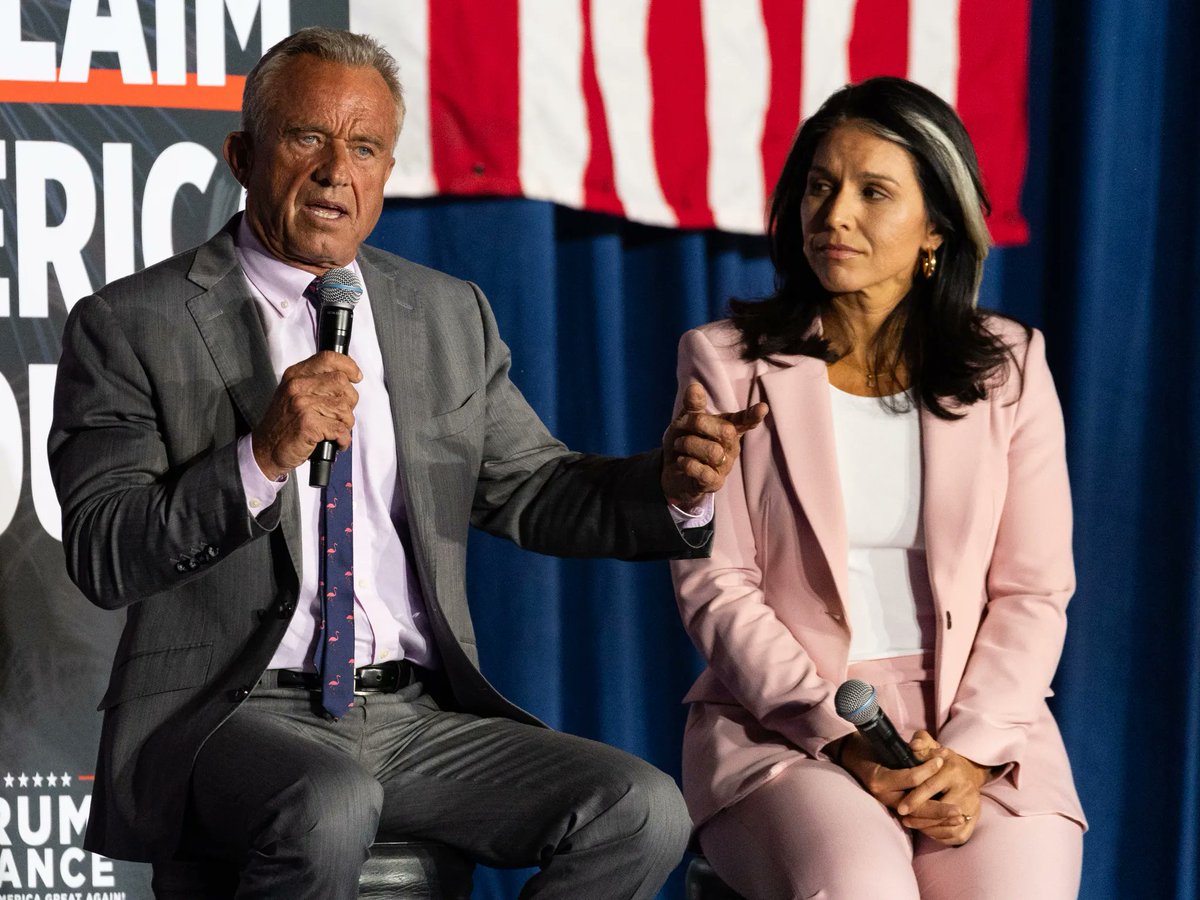 TulsiPotus's tweet image. We all are waiting for President @realDonaldTrump to announce the role of these two popular leaders  and warriors in his cabinet.

I hope Announcement will be HUGE.
#RFKJr @RobertKennedyJr @TulsiGabbard #TulsiForSOS #Tulsi4SECDEF SecDef #Tulsi4SECDEF #TulsiForPresident #Robinhood