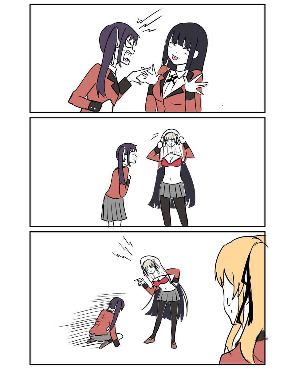 Yumeko and Sayaka xD ❤️ #kakegurui #yumekojabami #sayakaigarashi #anime