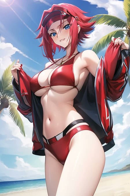 AlphaWolfBA's tweet photo. ♥️- ()Kallen Kozuki:
 
 " What as my boss did you believe I couldn't give you a Good time~, it may not be summer but with our technology we'll make it that way~" https://t.co/K6SHGFTv36