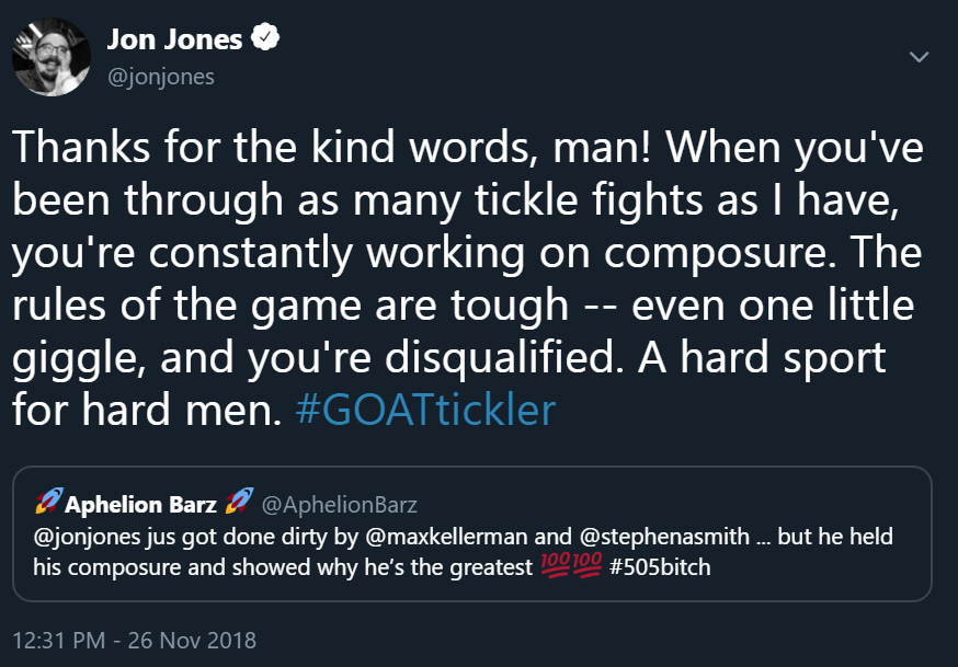 jonjones's tweet photo. Since Bones is fighting this week, here are a few more from the #wrongjonjones archives. https://t.co/4whH1ByuIP