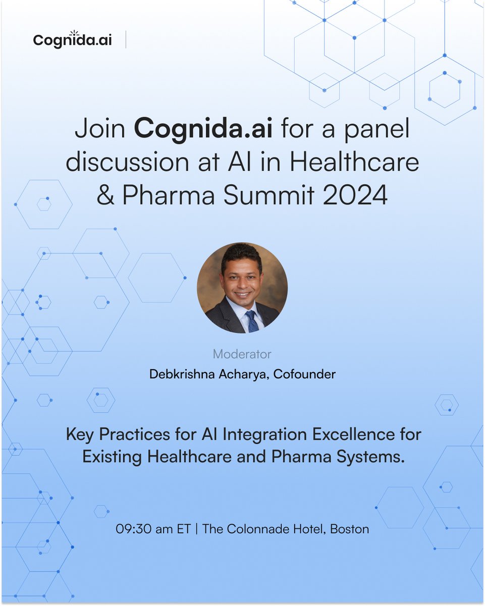 Join the panel discussion to explore the real impact of AI transformation in #healthcare and #pharma. #Boston #AIInnovation