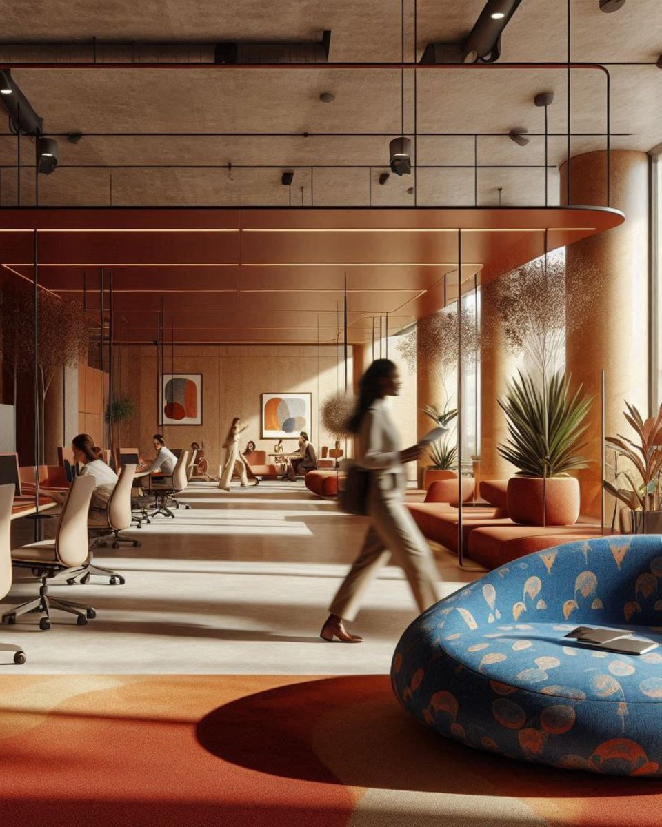 In a world where #OfficeDesign meets #BrandIdentity, the power of patterns and prints takes on a transformative role. Mixing and matching vibrant textiles,  doesn’t just create visual interest—it fuels creativity, boosts morale, and projects your brand's unique voice.