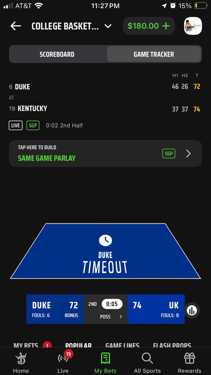 Ever since I started watching the game like this we took the lead. Do I have to watch them all like this? <a href="/DrewFranklinKSR/">Drew Franklin</a> <a href="/ryanlemond/">Ryan Lemond</a> <a href="/KySportsRadio/">Matt Jones</a>