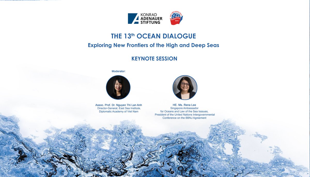Scs_Connect's tweet photo. [13th #OceanDialogue Session Announcement] Keynote Session featuring Assoc. Prof. Dr.  Nguyen Thi Lan Anh (#DAV) &amp; 🇸🇬 Amb. Rena Lee (President of @UN Intergovernmental Conference on #BBNJ Agreement).
Register to join us online via: https://t.co/osXRxHDMKB
#OD13 #HighandDeepSea https://t.co/HC6shJSlHD