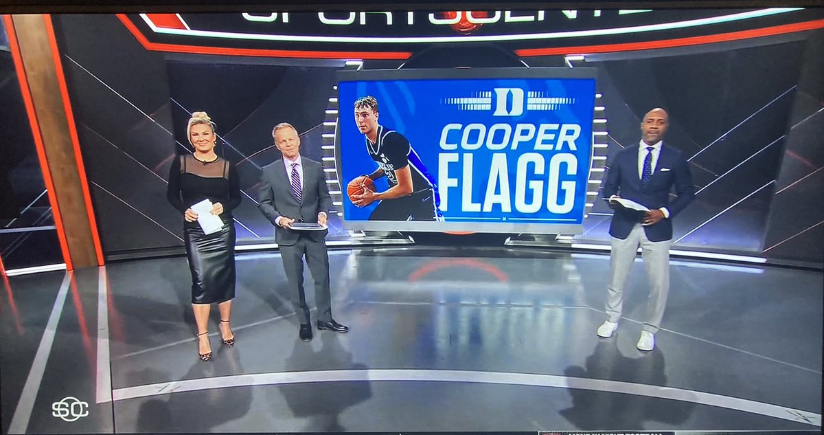 bigbluehistory's tweet photo. After listening to two hours of Jay Bilas droning on and on about Cooper Flagg, it’s fun to see Kentucky rain on ESPN’s coronation ceremony. https://t.co/VRs5TphQHX