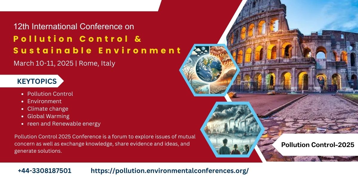 conferenceserie's tweet image. Attention researchers and environmental advocates! Abstract submissions are now open for the #Biodiversity2025 happening on March 10-11, 2025 in Rome, Italy. 
For more info: cutt.ly/weGcZxYa
#PollutionControl2025 #SustainableEnvironment #BiodiversityConservation #ecosystem