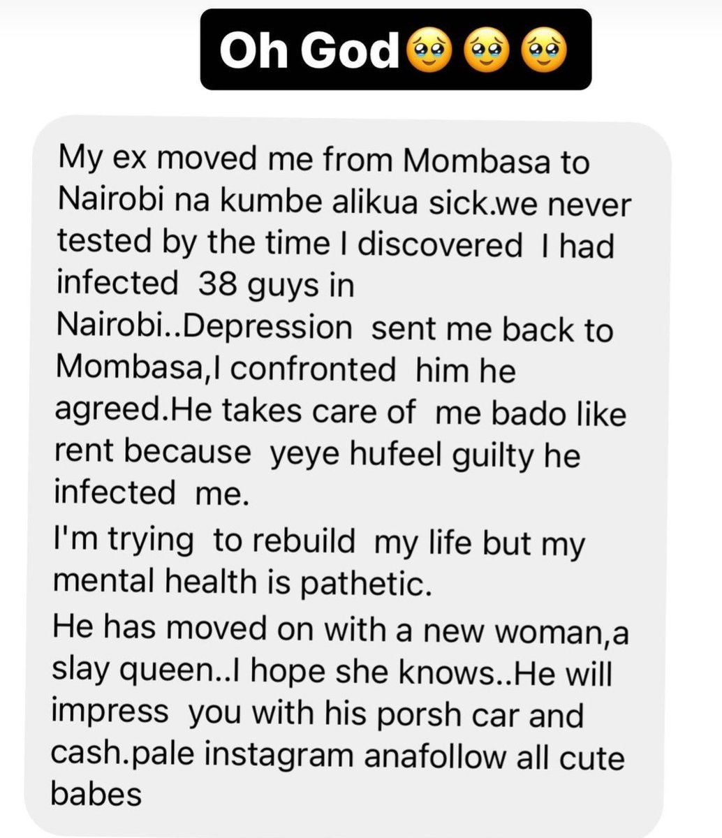 snrgoodman's tweet photo. If this thread doesn't get you SCARED of h0eing around, then trust me, you'll never stop!!

Wild confessions of HOW PEOPLE INTENTIONALLY INFECT OTHERS WITH HIV😱
Part II https://t.co/K6Dw8x5Jfi