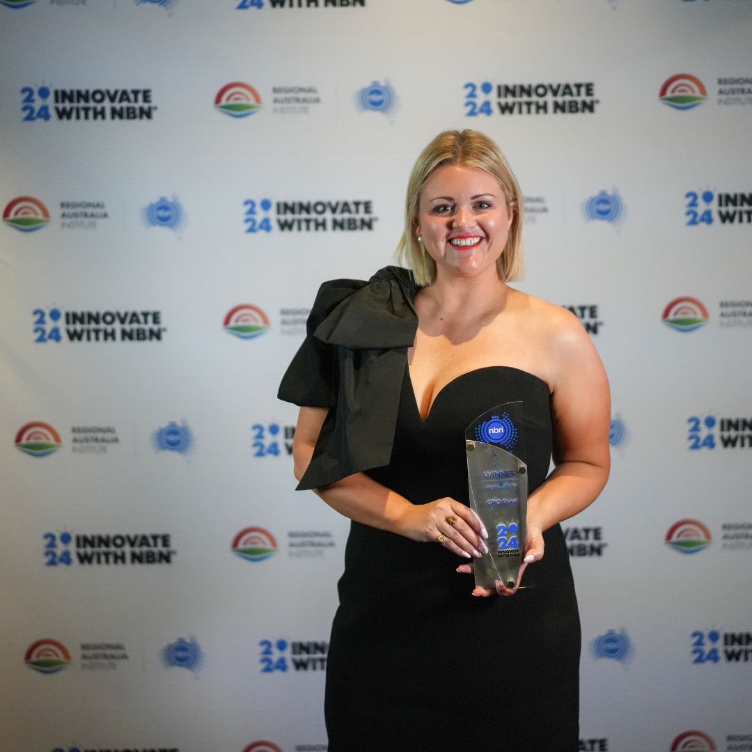 Congrats to the 2024 Innovate with <a href="/NBN_Australia/">nbn® Australia</a> Grants winners!
A special shoutout to <a href="/smithdimity/">Dimity Smith</a> from <a href="/GroRural/">gro.rural</a>, winner in Agriculture. GRO Rural's platform empowers ag professionals and drives dairy sector growth in rural Australia.
Well done to these champions! <a href="/RegionalAus/">Regional Australia Institute</a>