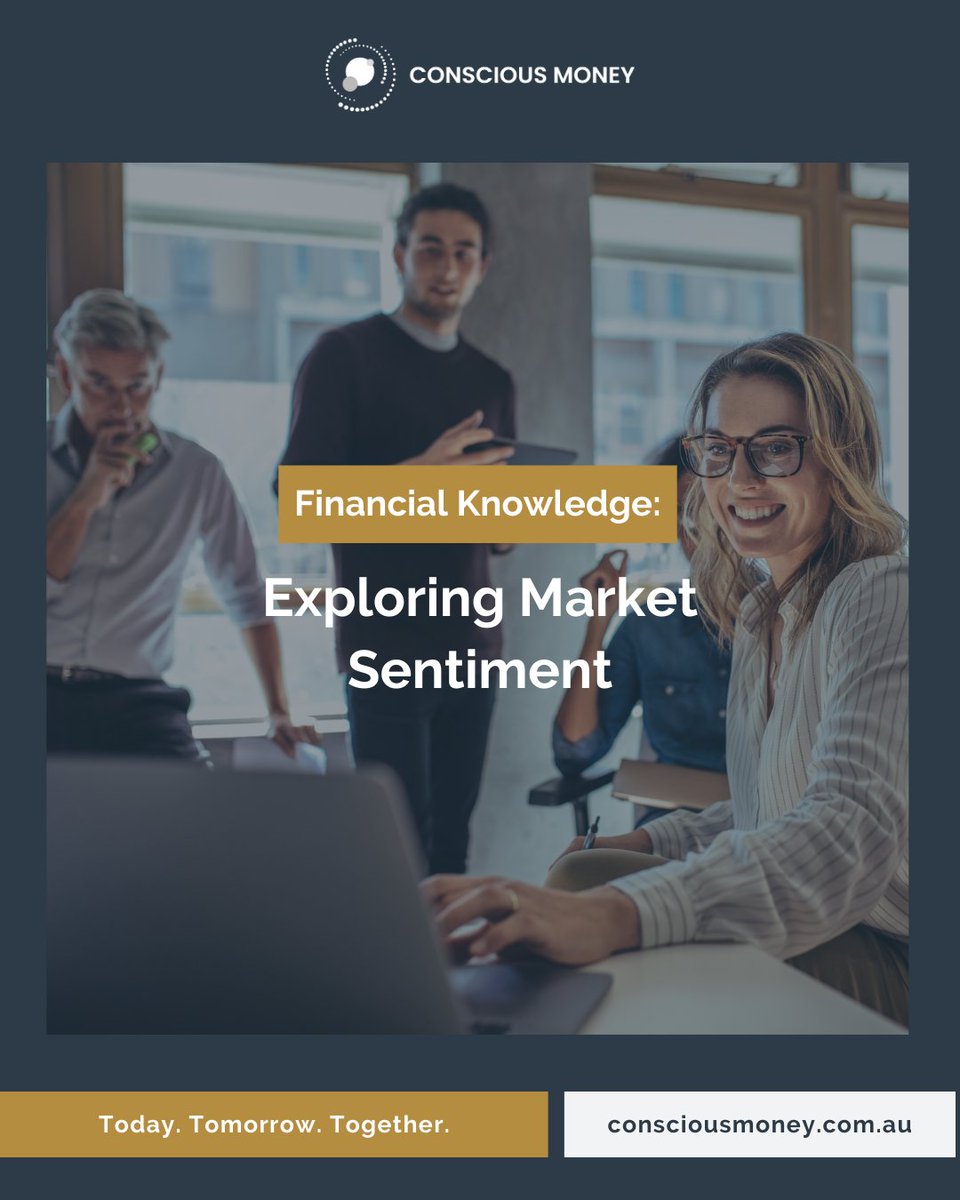 Market sentiment reflects the overall attitude of investors towards a particular asset class, sector, or the market as a whole. 

Want to learn more? Connect with us today! 

#MarketSentiment #InvestorPsychology #FinancialMarkets #InvestmentInsights #ConsciousMoney