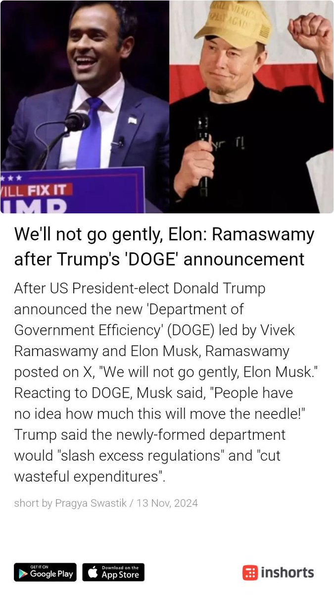 Next US president candidates <a href="/elonmusk/">Elon Musk</a>
<a href="/VivekGRamaswamy/">Vivek Ramaswamy</a> shrts.in/3rnrX