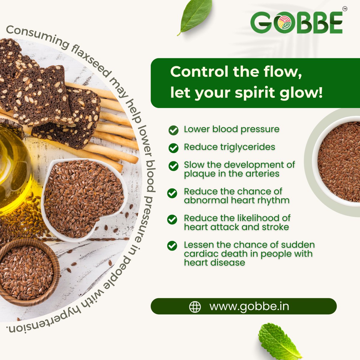 GobbeIndia's tweet photo. Turn the ordinary into extraordinary! With Gobbe, you control the flow and let your unique glow light up every moment. Ready to let your spirit soar.

#gobbe #flaxseeds #benefits #seeds #HealthyEating https://t.co/a3wqaP1DhR