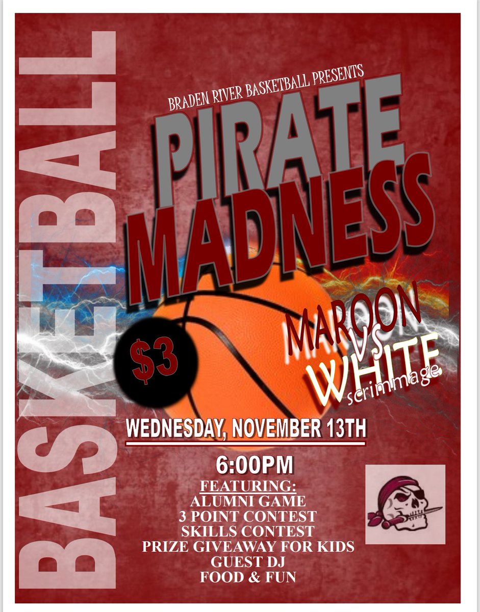 Pirates Madness is going down tomorrow!!!  Let’s gooo!!!
