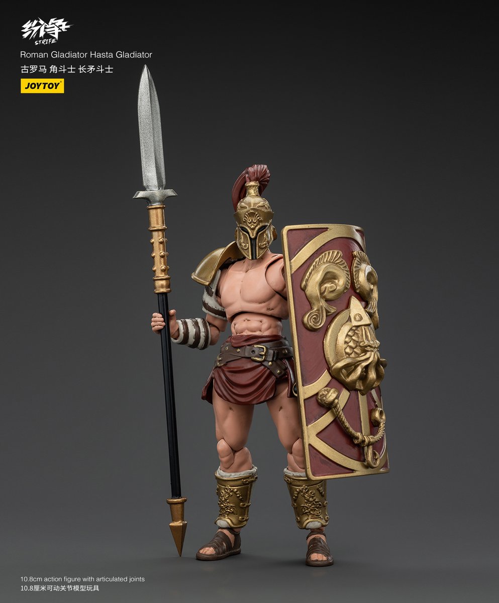 Joytoy_official's tweet photo. Roman Gladiator Hasta Gladiator
#RomanLegions #AncientRome #HistoricalToys #RomanRepublic #MilitaryHistory #CollectibleToys #ClassicalEra #RomanCulture https://t.co/oTqIUsGIwa