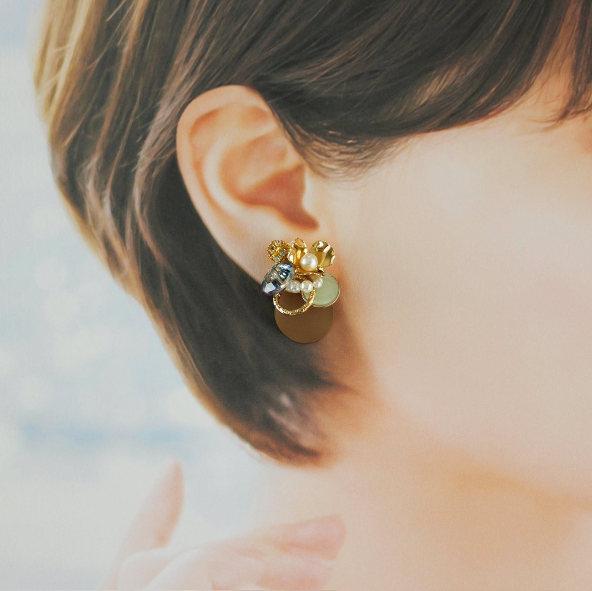 lapinusayumi's tweet photo. カラーサークルネックレス2種類と、
お揃いになるピアス&amp;イヤリングの発売を始めました。

淡水パールやクリスタル、メタルパーツなどを組み合わせたデザインです。
よかったら覗いてみてください。

よろしくお願いいたします🍀
(⋆ᴗ͈ˬᴗ͈)”
https://t.co/aNz4ypW3sb ← https://t.co/iJzfG1rAvc