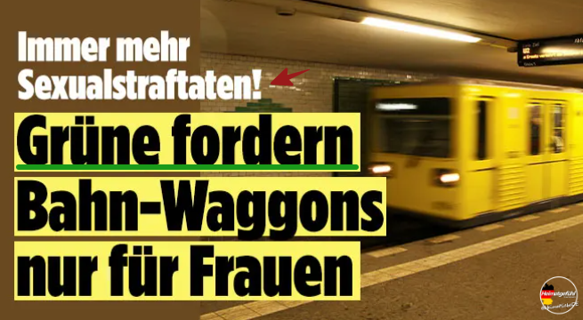 HeimatliebeDE's tweet image. Warum sollen wir Frauen uns jetzt in extra Waggons setzen, nur weil sich eine gewisse Klientel nicht im Griff hat?
Vielleicht sollte man mal das Problem angehen und nicht ständig diesem ausweichen. Es reicht!