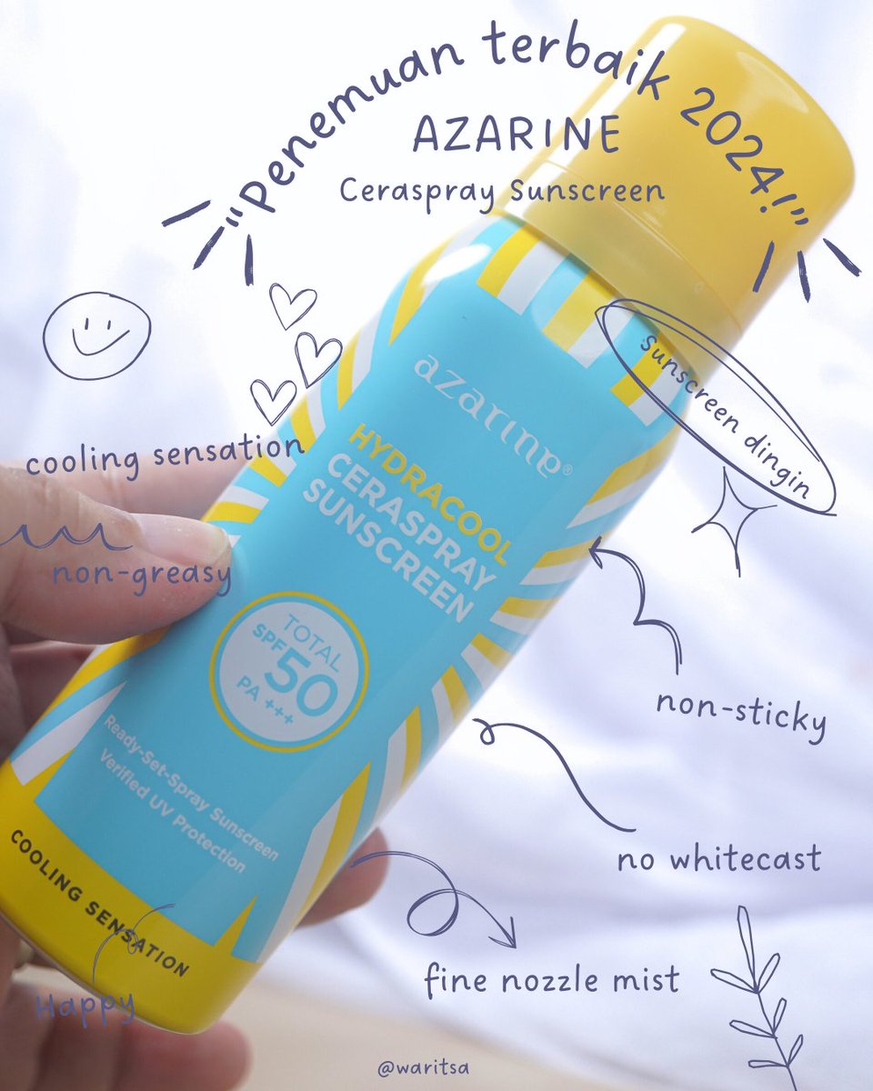 waritsa's tweet photo. ALERTAAAAAA! Penemuan Terbaik Tahun Ini! Kalian pasti juga gak nyangka tapi ya aku apalagi!
#EffortlessProtection #RekomendasiSunscreen #SunscreenSpray https://t.co/vpep6ps7iR