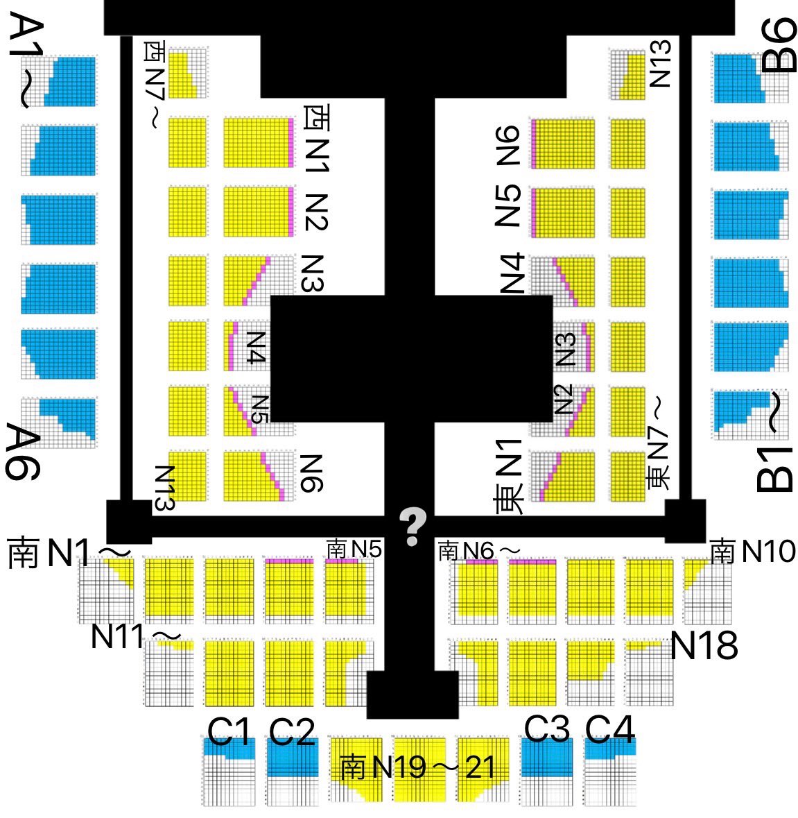 ScatloveM's tweet photo. Nissy Entertainment “Re:10th Anniversary Final” BEST DOME TOUR

ペンライトアプリを元に塗りつぶしてみたらこんな感じになりました↓

※ステージや道はあくまで【予想】です

座席数が少ないので隙間多めなのかな？という予想です

#Nissy座席表
#Nissyチケット 
#Nissy_Re10th 
#Nissyライブ https://t.co/vYpyxmWOnG