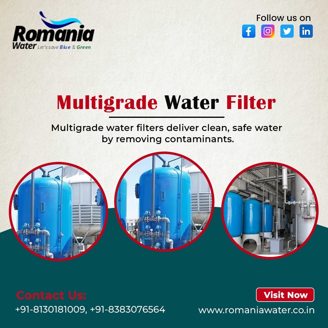 romania_water's tweet image. Ensure pure, clean water for your home with our advanced multigrade water filter, removing impurities for healthier living!
Visit Now:- romaniawater.co.in
Contact Us:- +91-74283 93469 +91-7982188517
Mail:- info@romaniawater.in
#WaterFilter #MultigradeFilter #CleanWater