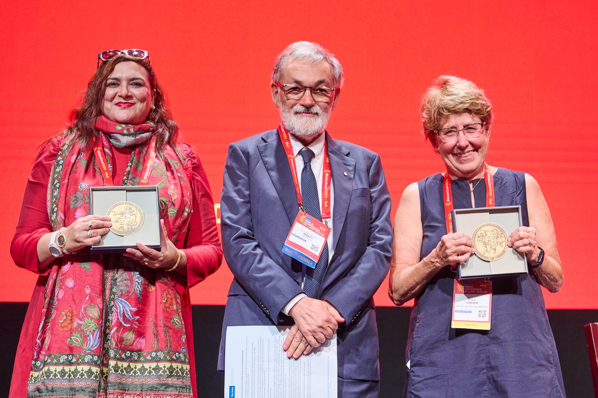 The Union (@theunion_tblh) on Twitter photo 🏅We were delighted to award the Union Medal to two incredible individuals yesterday for outstanding contributions to TB control.
🌟Congratulations to Prof Jane Carter and Dr <a href="/RaziaFatima2/">Razia Fatima</a> who deserve recognition for their vital roles in the fight against TB.
#UnionConf2024 🏅We were delighted to award the Union Medal to two incredible individuals yesterday for outstanding contributions to TB control.
🌟Congratulations to Prof Jane Carter and Dr <a href="/RaziaFatima2/">Razia Fatima</a> who deserve recognition for their vital roles in the fight against TB.
#UnionConf2024
