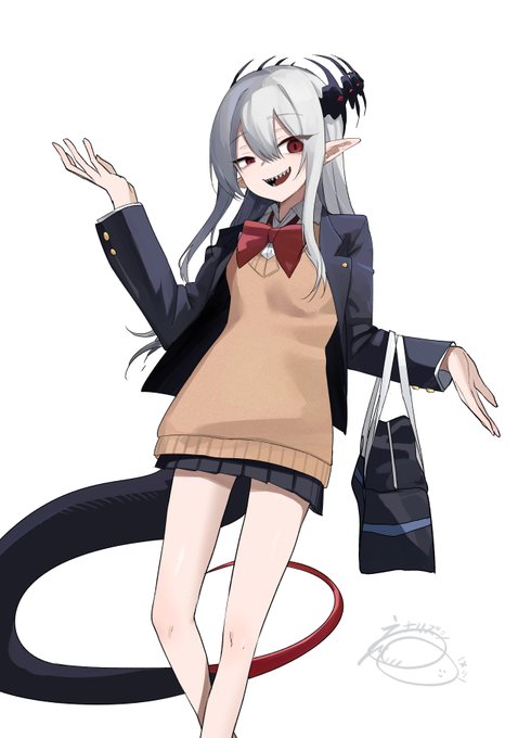 人が通う「学校」というものに興味が湧いてのう
どうじゃ?似合うておるか? 