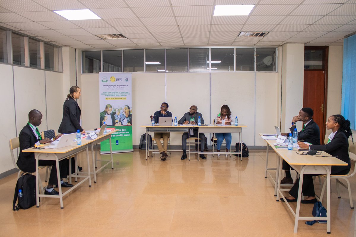 iPeace_GL's tweet photo. #HappeningNow
The 2nd round of the moot court competition (anglophone &amp; francophone tracks in parallel) is underway until early afternoon, with finalists to be announced this evening for the Grand Final at the Supreme Court of Rwanda tomorrow morning. #MootCourt #GLRTP2024 https://t.co/Cp8AdycpNv