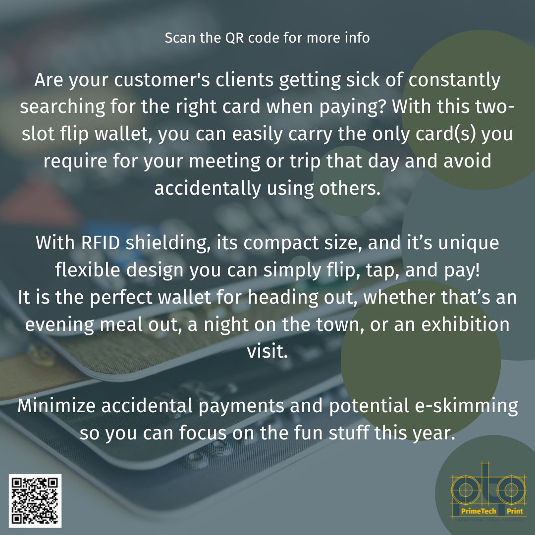 PrimeTechPrint's tweet image. Calling all Promo Distributors - Just flip, tap &amp;amp; pay! 💳

Scan the QR code for more information. 😊

#FlipTapPay #PrimeTechPrint