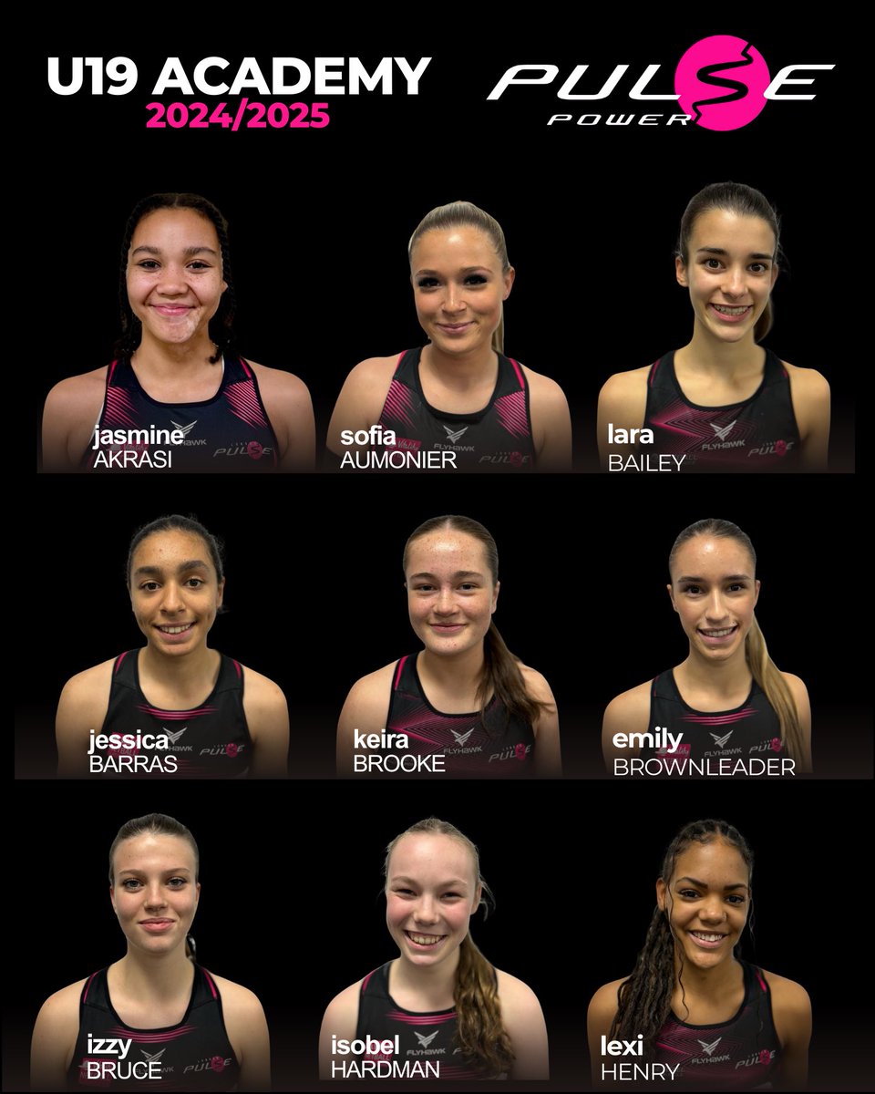 PulsePathway's tweet photo. 📣 PULSE POWER U19 ACADEMY 📣

Congratulations to the athletes selected to represent Pulse Power for the upcoming U19 NPL season 🖤 https://t.co/nkLaSE85W2