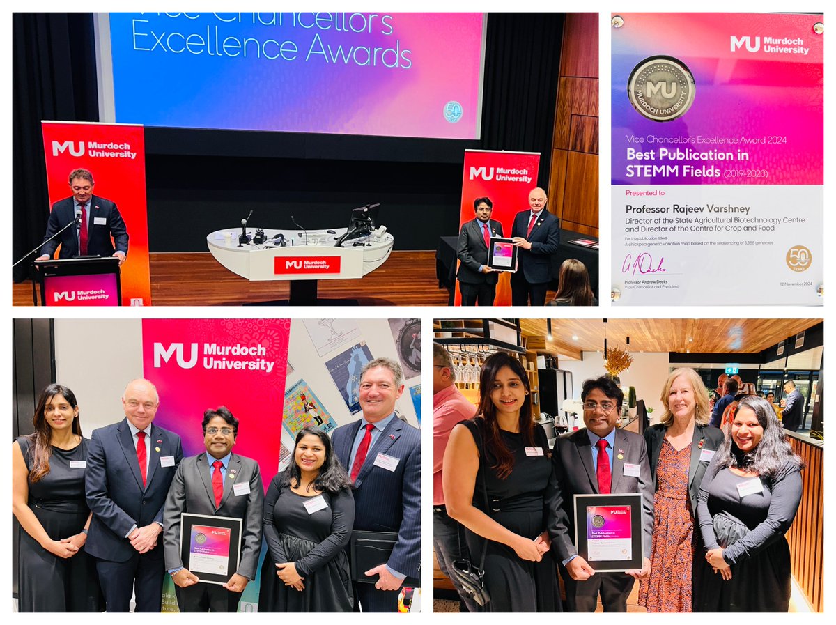 Rajeev Varshney FRS (@rajvarshney) on Twitter photo It was an honour to receive the Best Publication in STEMM Fields Award at the 2024 Vice Chancellor’s Excellence Awards of <a href="/MurdochUni/">Murdoch University</a> .
This is my first award from Murdoch University and it is certainly one to remember, as it relates to a project that I am incredibly It was an honour to receive the Best Publication in STEMM Fields Award at the 2024 Vice Chancellor’s Excellence Awards of <a href="/MurdochUni/">Murdoch University</a> .
This is my first award from Murdoch University and it is certainly one to remember, as it relates to a project that I am incredibly