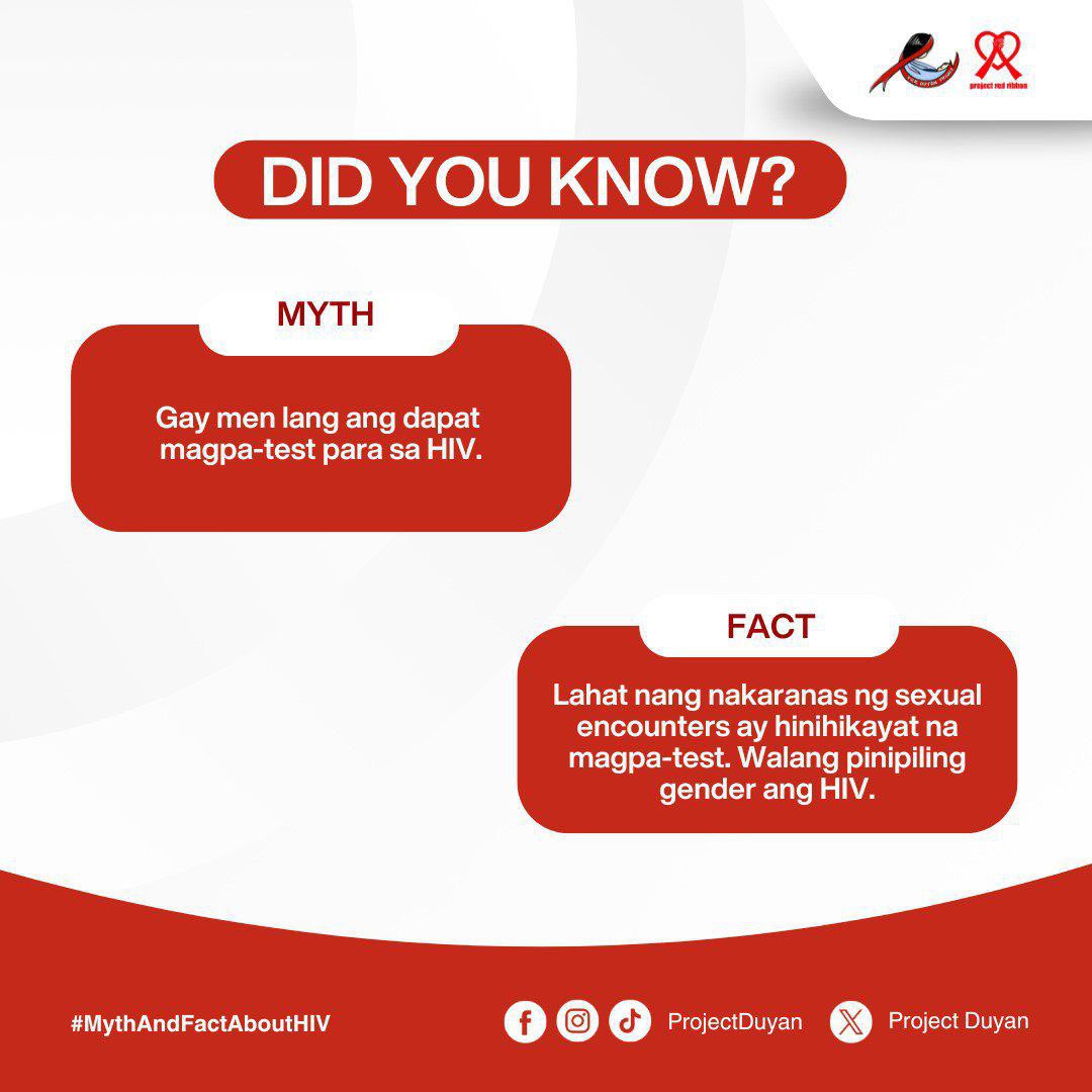 ProjectDuyan's tweet photo. Laganap na ang fake news, kaya mahalaga na rapat ay may alam ka. Ano-ano nga ba ang mga rapat at hindi rapat paniwalaan patungkol sa HIV? https://t.co/PIXTrAIxx1