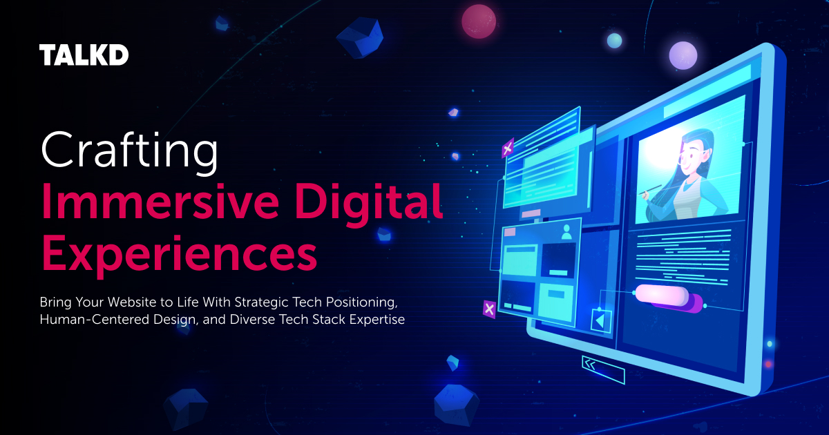 talkdInc's tweet image. Bring your website to life with TALKD’s immersive digital experiences—strategic tech, human-first design, and diverse tech expertise.

#WebDesign #DigitalExperience #UserCenteredDesign #WebDevelopment #TALKD