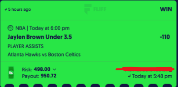 PropPlaymaker's tweet image. Also had PG Under 4.5 Assists 🤫