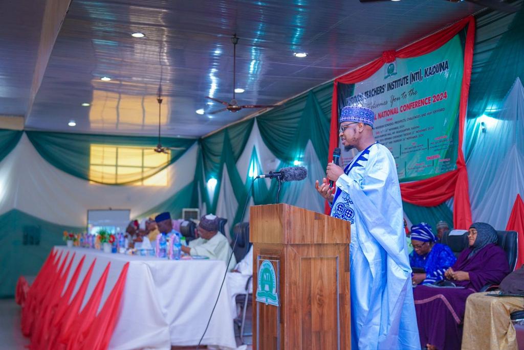 Professor Isa Ali Ibrahim Pantami (Majidadin Daular Usmaniyya), CON, the Keynote Speaker, presented "E-Facilitation in Nigerian Schools: Prospects, Benefits, Challenges and the Way Forward" yesterday at the National Teachers' Institute, Kaduna.