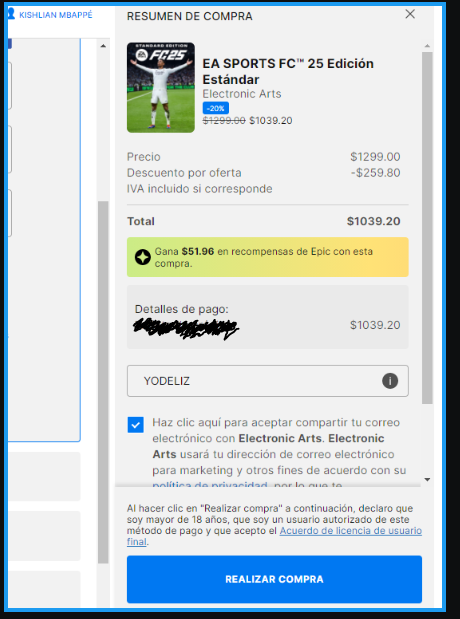 Zorx6's tweet photo. Se supone que esto también cuenta, compre un juego con el código YODELIZ en la tienda de Epic, gracias por siempre apoyarme @LizzyGives #YodelizCode https://t.co/SbCkQ0F9hf