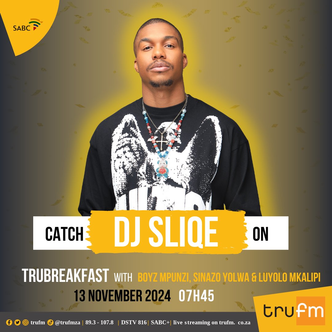 trufm's tweet photo. This morning, we chat to @Sliqe about his dope, new album titled 'Injayam Vol. 3'. #Injayam uSliqe! #truBreakfast with @BoyzMpunzi, @SinazoYolwa, @mkalipi_luyolo https://t.co/vZaHBKzx0x