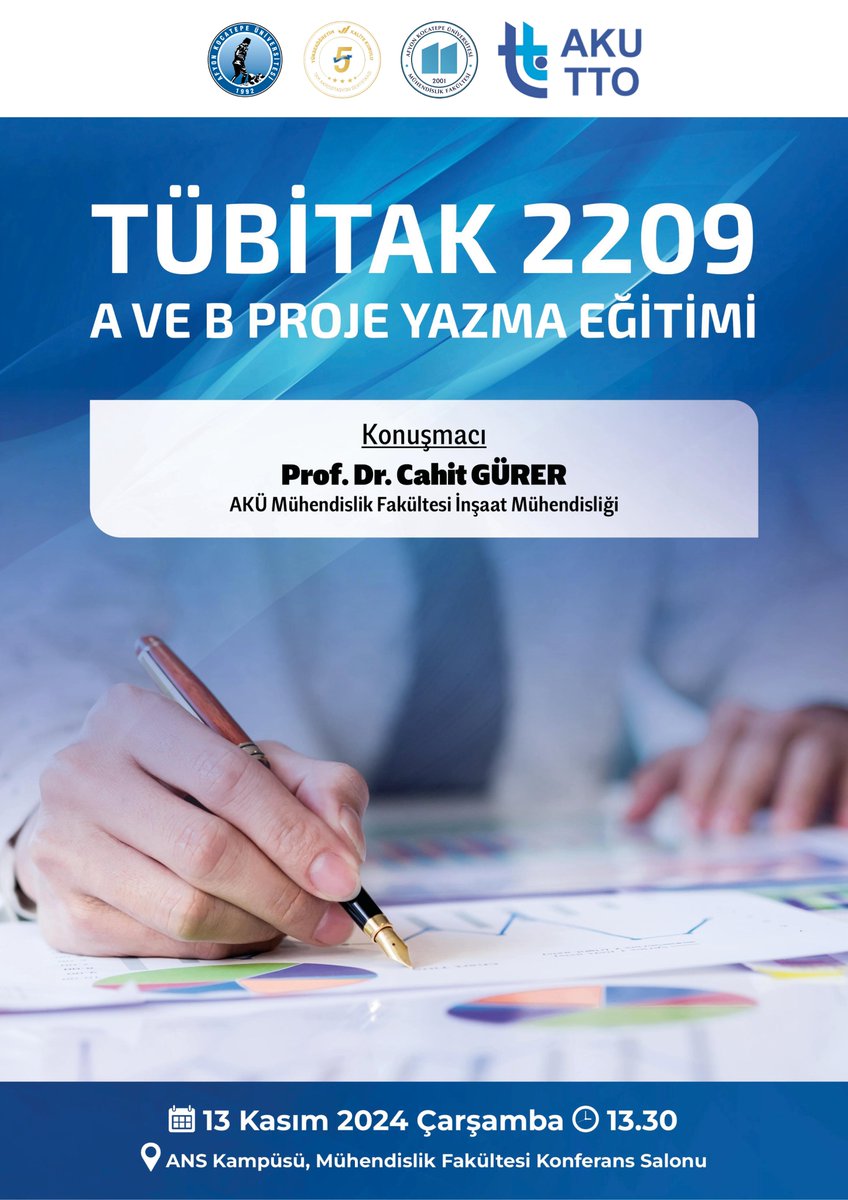 Üniversitemizde Bugün:
“TÜBİTAK 2209 A ve B Proje Yazma Eğitimi”
⏰13.30
📌Mühendislik Fakültesi Konferans Salonu
<a href="/Karakas1969/">Mehmet Karakaş</a>
#AfyonKocatepeÜniversitesi