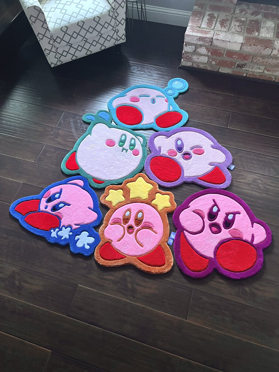 lessvacancy's tweet photo. Made some Kirby rugs ✨ https://t.co/ss5jr45mpq
