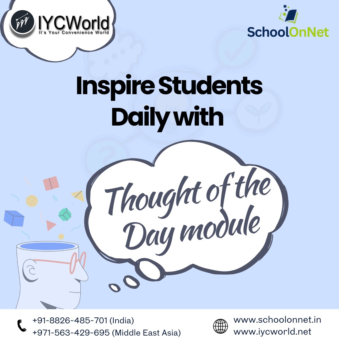 schoolonnet's tweet image. &quot;Start each day with inspiring thoughts that motivate and engage your students.&quot;
📷Contact us today: +91-8826-485-701 (India), +971-563-429-695 (Middle East)
📷Visit us: schoolonnet.in
#erpsoftware #schoolerp #erpschoolsoftware #schoolstaff #schoolmanagementsoftware