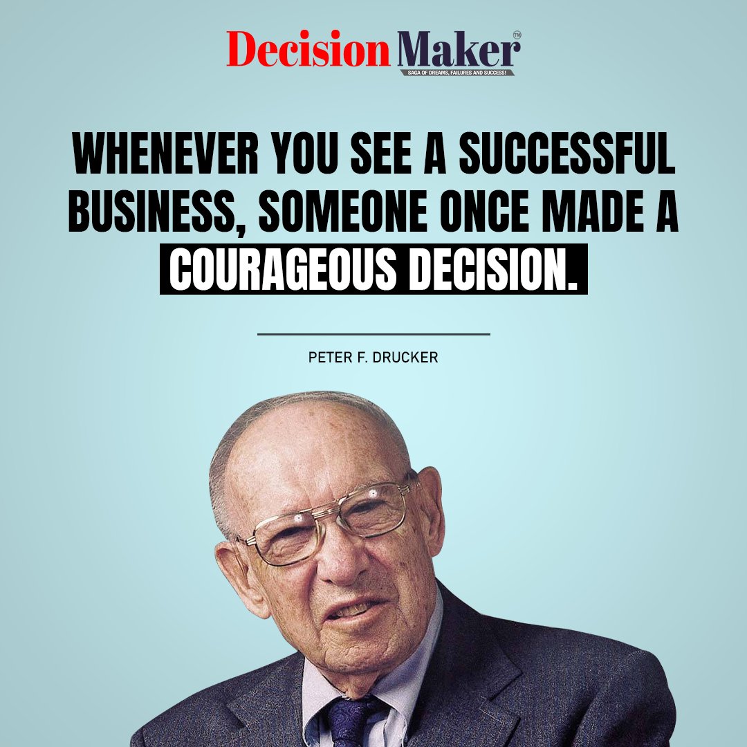 Whenever you see a successful business, someone once made a courageous decision.
- Peter F. Drucker

#CourageTheCowardlyDog #decisionmaker #business