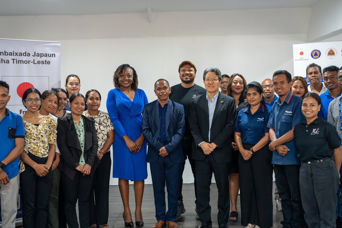 IOMtimor_leste's tweet photo. IOM, with support from the Embassy of Japan, is delivering a Community-Based Disaster Risk Management training for local businesses in Dili, helping them integrate disaster risk strategies into their operations to improve preparedness and recovery efforts in their communities. https://t.co/z7sloYQdfq
