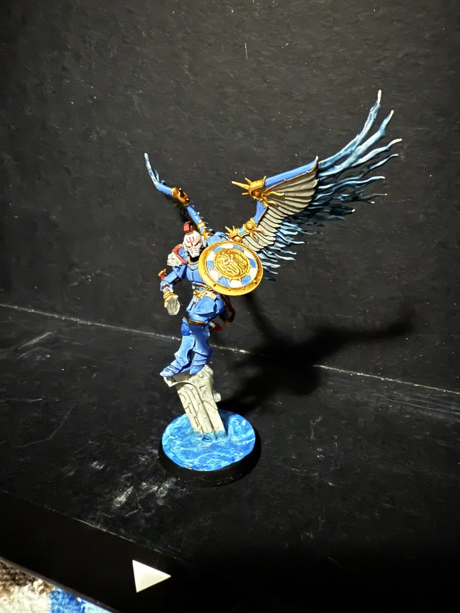 801Warhammer's tweet photo. Calling this one done for now. I run my Emperors Spears as blood angels. Sanguinary guard > one of the “Rains” of Nemeton. 
Redden the earth my brothers. 🔱@adembskibowden #EmperorsSpears #warhammer40000 #warhammer40000spacemarine2 #warhammer40k #WarhammerCommunity #warmongers https://t.co/xwBfVoduNf