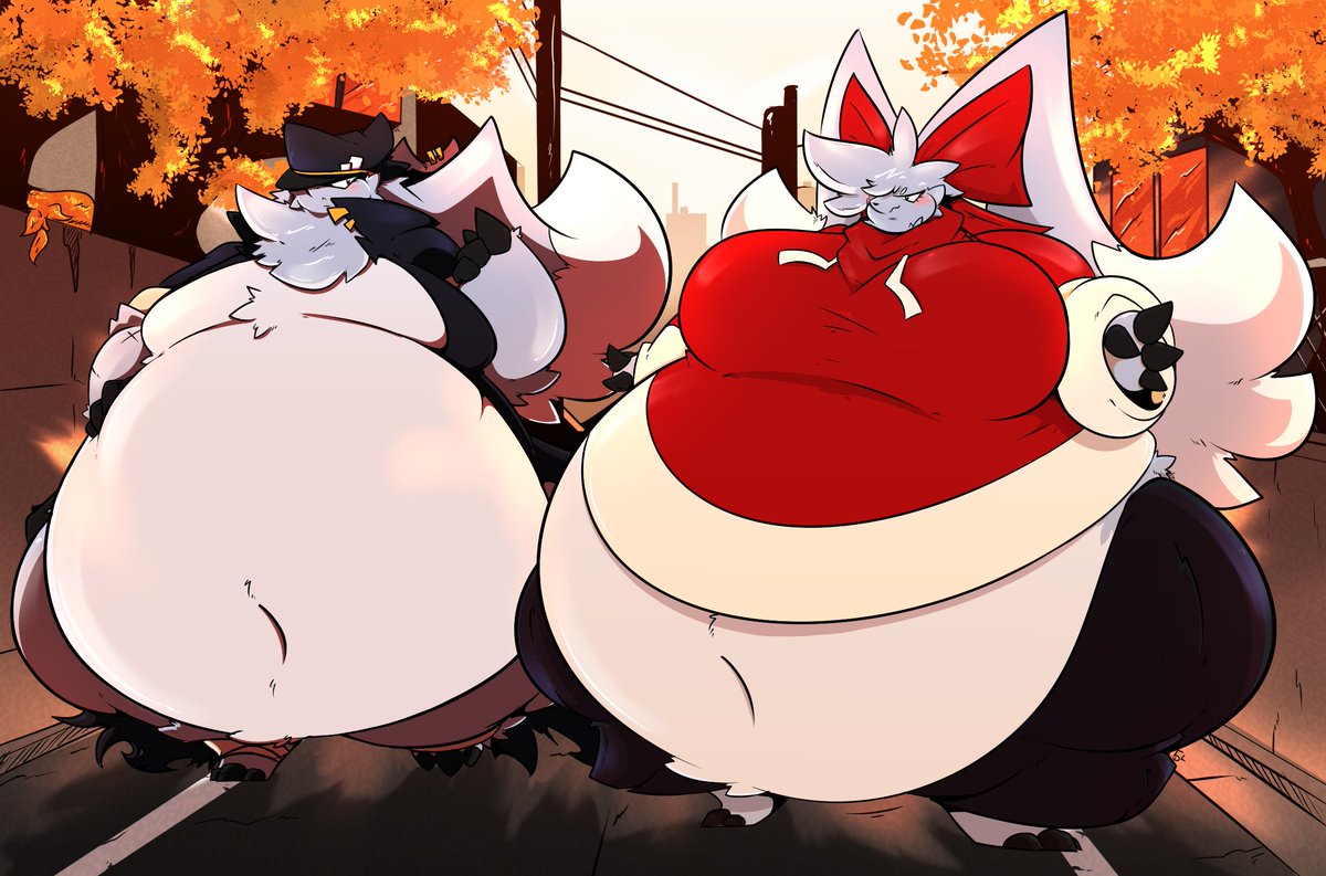 RakugaKite's tweet photo. Massive Dog's on a walk More Seiji and Saki weight gain content https://t.co/dzmA2GlWZc