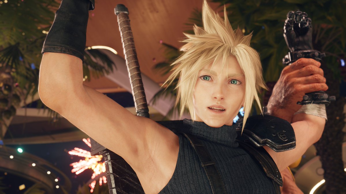 本日は、11月（いい）25日（にっこり）のごろ合わせで、#いい笑顔の日 だそうです！😆😊🍀
FF7リバースでみることができる、にっこり笑顔をお届け！📸
#FF7R #FF7リバース