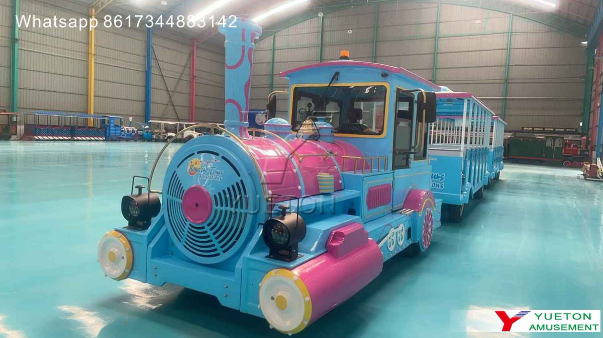 yuetonkaty's tweet photo. 27 Person Electric Trackless Train, Manufacture sale
For more details, please contact my whatsApp  → https://t.co/tTOk5NUThn
Battery Type and Diesel Type can for option
Capacity: 27 person ( 1 Locomotive+3 cabins )
#sightseeingtrain #tracklesstrain #electrictracklesstrain https://t.co/SYZ1jl3naI