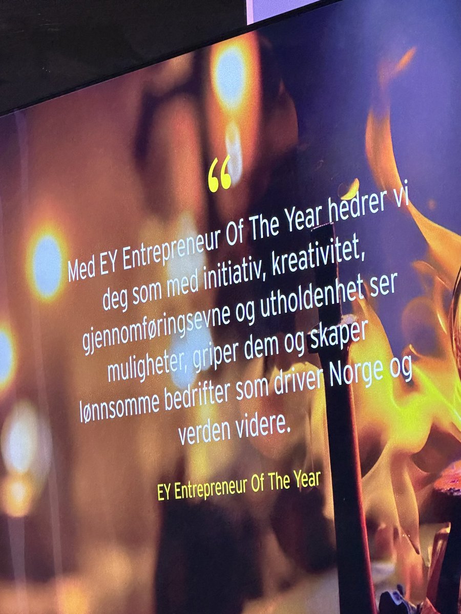 EY Entrepreneur of the Year regional finals - a favorite event!! 

Congrats to Magnus Eikens, Stian Sagmo Magnusson, Miriam Wennberg of  ECOnnect Energy  as candidate to national winner and Steinar Lyseng of Vyrk AS as winner of the #ESG category 🚀🚀🚀

#Entrepreneur #EY #EoY