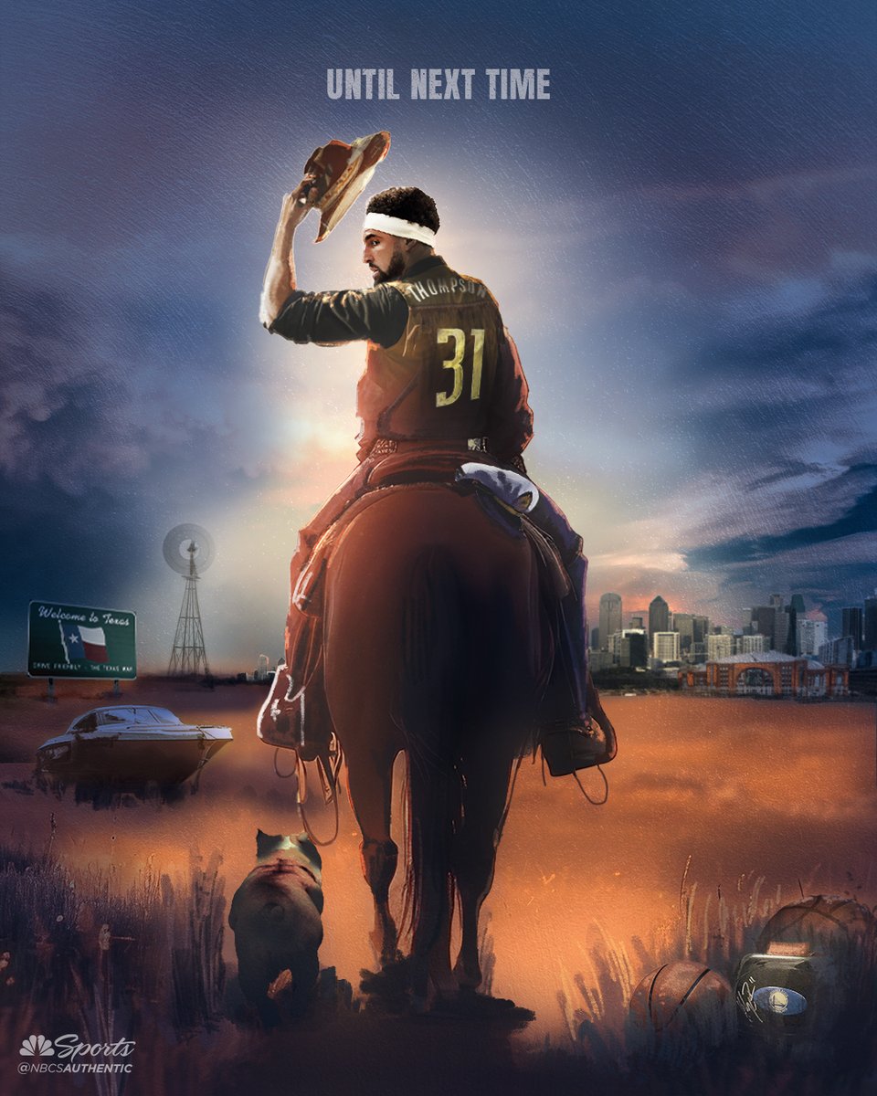 NBCSWarriors's tweet photo. So long, partner 🤠 https://t.co/0IKq3GP6si
