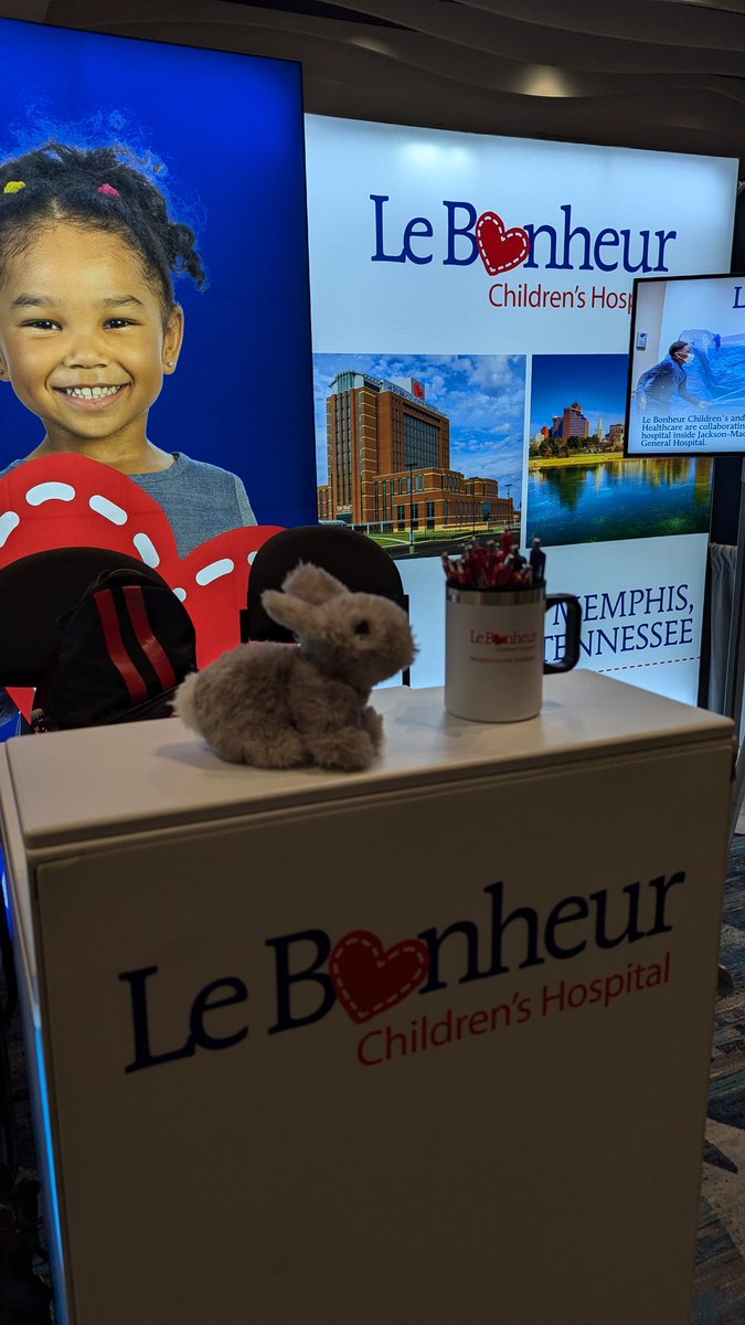 ElizabethBarko1's tweet image. An alma mater!...@LeBonheurChild representing at #CNSAM. #Rocky definitely required a pit stop to say hi. #NDD #childneurology