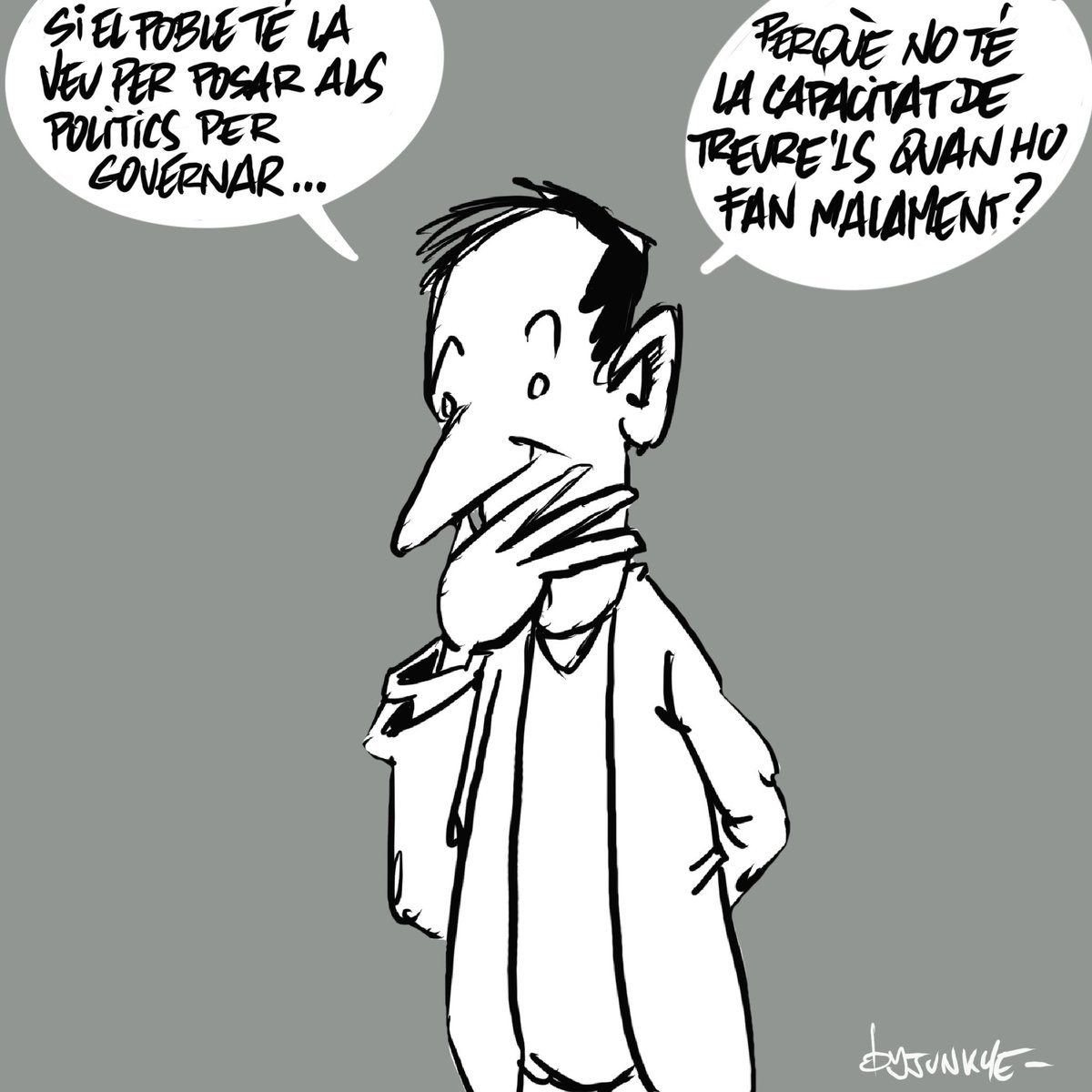 ByJunkye's tweet photo. El poble té que tenir la capacitat de treure’ls quan ho fan malament . Potser d’aquesta manera ni prometerien el que no poden complir ni farien el que no toca. https://t.co/17jLKPoLze